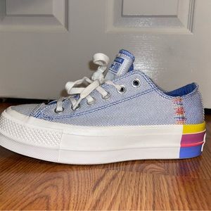Women's Converse Chuck Taylor All Star Lift Ox Low Rainbow